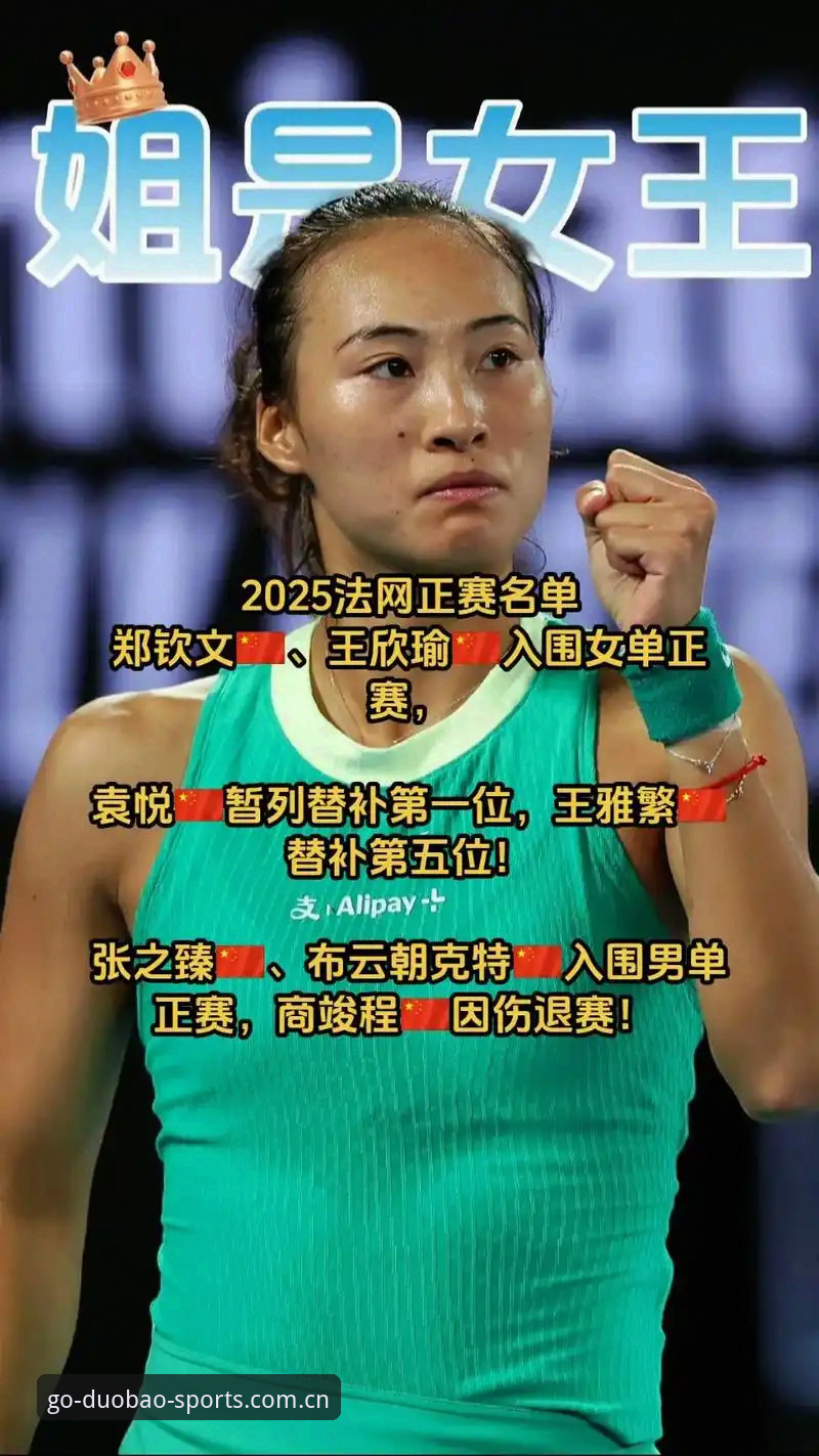 多宝体育好不好 2026法网女单抽签揭晓,郑钦文王欣瑜张帅签运详解